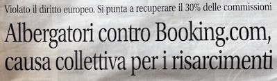 Hotel contro Booking.com
